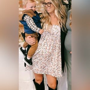 Francesca’s floral babydoll dress